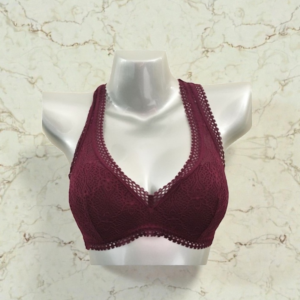 Victoria's Secret Burgundy Lace Bralette